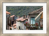 Framed Mountain Town, Agiasos, Lesvos, Mytilini, Aegean Islands, Greece
