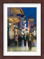 Framed Shoppers on Lithostrotou Street, Argostoli, Kefalonia, Ionian Islands, Greece