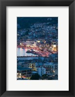 Framed Town View with Vathy Bay, Vathy, Samos, Aegean Islands, Greece