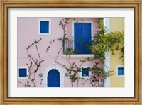 Framed Vacation Villa Detail, Assos, Kefalonia, Ionian Islands, Greece