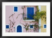 Framed Vacation Villa Detail, Assos, Kefalonia, Ionian Islands, Greece