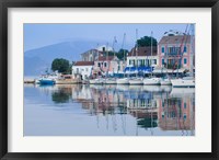 Framed Yacht Harbor, Fiskardo, Kefalonia, Ionian Islands, Greece