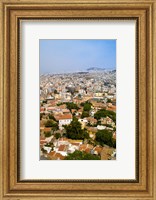 Framed Crowded City of Athens, Greece