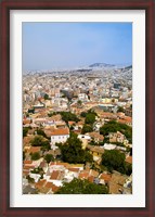 Framed Crowded City of Athens, Greece