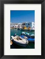 Framed Fishing Boats in Naoussa, Paros, Greece