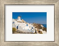 Framed Mountain Cliffs Oia, Santorini, Greece