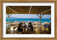 Framed St Stefanos Beach, Mykonos, Greece