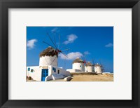 Framed Traditional Windmill, Mykonos, Greece