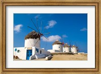 Framed Traditional Windmill, Mykonos, Greece