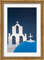 Framed Greece, Santorini, Firostefani, Bell Tower, Domes