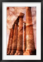 Framed Church Steeple with Evening Light Rays, Santorini Island, Thera, Aegean Sea, Greece