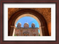 Framed Greece, Crete, Archway into Monastery near Chania