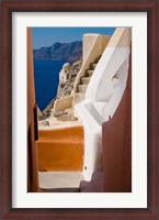 Framed Stairways and Old Cathedral, Oia, Santorini, Greece