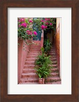 Framed Colorful Stairways, Chania, Crete, Greece