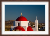 Framed Greece, Mykonos, Red Dome Church Chapels