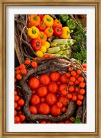 Framed Market With Vegtables, Fira, Santorini, Greece