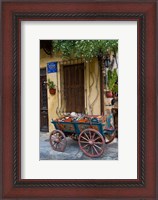 Framed Old Wagon Cart, Chania, Crete, Greece