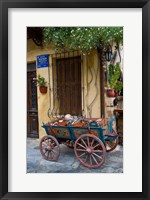 Framed Old Wagon Cart, Chania, Crete, Greece