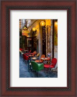 Framed Outdoor Cafe Seating, Chania, Crete, Greece