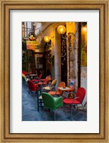 Framed Outdoor Cafe Seating, Chania, Crete, Greece