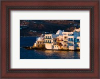 Framed Shoreline of Little Venice, Hora, Mykonos, Greece