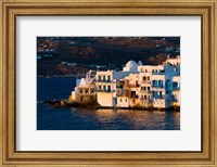 Framed Shoreline of Little Venice, Hora, Mykonos, Greece