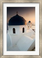 Framed Small Town of Imerovigli, Santorini, Greece