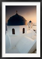 Framed Small Town of Imerovigli, Santorini, Greece