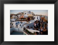 Framed Sunset and The Tourists, Oia, Santorini, Greece