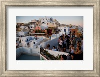 Framed Sunset and The Tourists, Oia, Santorini, Greece