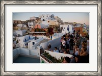 Framed Sunset and The Tourists, Oia, Santorini, Greece