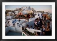 Framed Sunset and The Tourists, Oia, Santorini, Greece