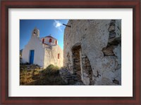 Framed Old building and Chapel in central island location, Mykonos, Greece