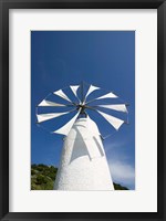 Framed Greece, Crete, Iraklio, Ano Kera, Cretan Windmill