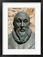 Framed Greece, Crete, Iraklio, Fodele, El Greco statue