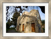 Framed Byzantine church near Kastelli, Church Ayios Panteleimon, Crete, Greece