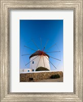 Framed Greece, Mykonos, Hora, Windmills