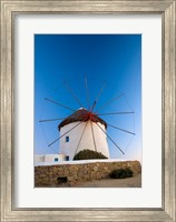 Framed Greece, Mykonos, Hora, Windmills