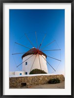 Framed Greece, Mykonos, Hora, Windmills