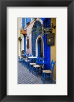 Framed Colorful Blue Doorway, Chania, Crete, Greece