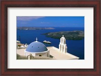 Framed Kimisis Theotokov Church, Thira, Santorini, Cyclades Islands, Greece