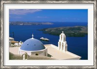 Framed Kimisis Theotokov Church, Thira, Santorini, Cyclades Islands, Greece