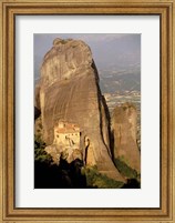 Framed Roussanou Monastery, Meteora, Thessaly, Greece