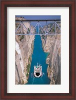 Framed View of Corinth Canal, Corinthia, Corinth, Peloponnese, Greece