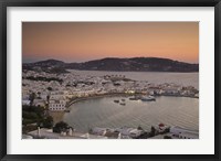 Framed Just After Sunset, Hora, Mykonos, Greece