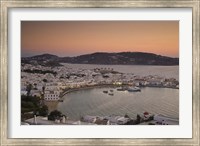 Framed Just After Sunset, Hora, Mykonos, Greece