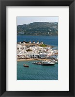 Framed Greece, Mykonos, Chora, Inner Harbor of Mykonos