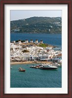 Framed Greece, Mykonos, Chora, Inner Harbor of Mykonos