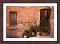 Framed Colorful Architecture on Anafiotika Hill, Athens, Greece