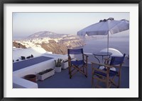 Framed View Toward Caldera, Imerovigli, Santorini, Greece